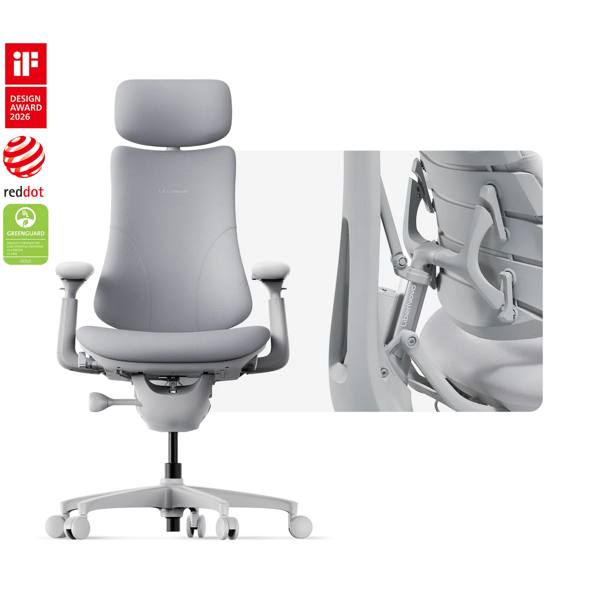 Basic Bundle Libernovo Omni Space Grey 45cm Chair1