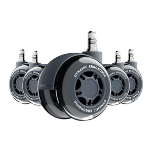 LiberNovo 2.95" Dual Rubber Chair Wheels
