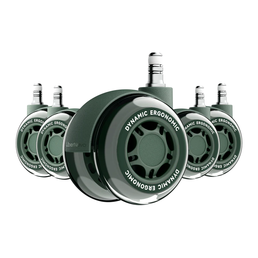 LiberNovo 2.95" Dual Rubber Chair Wheels