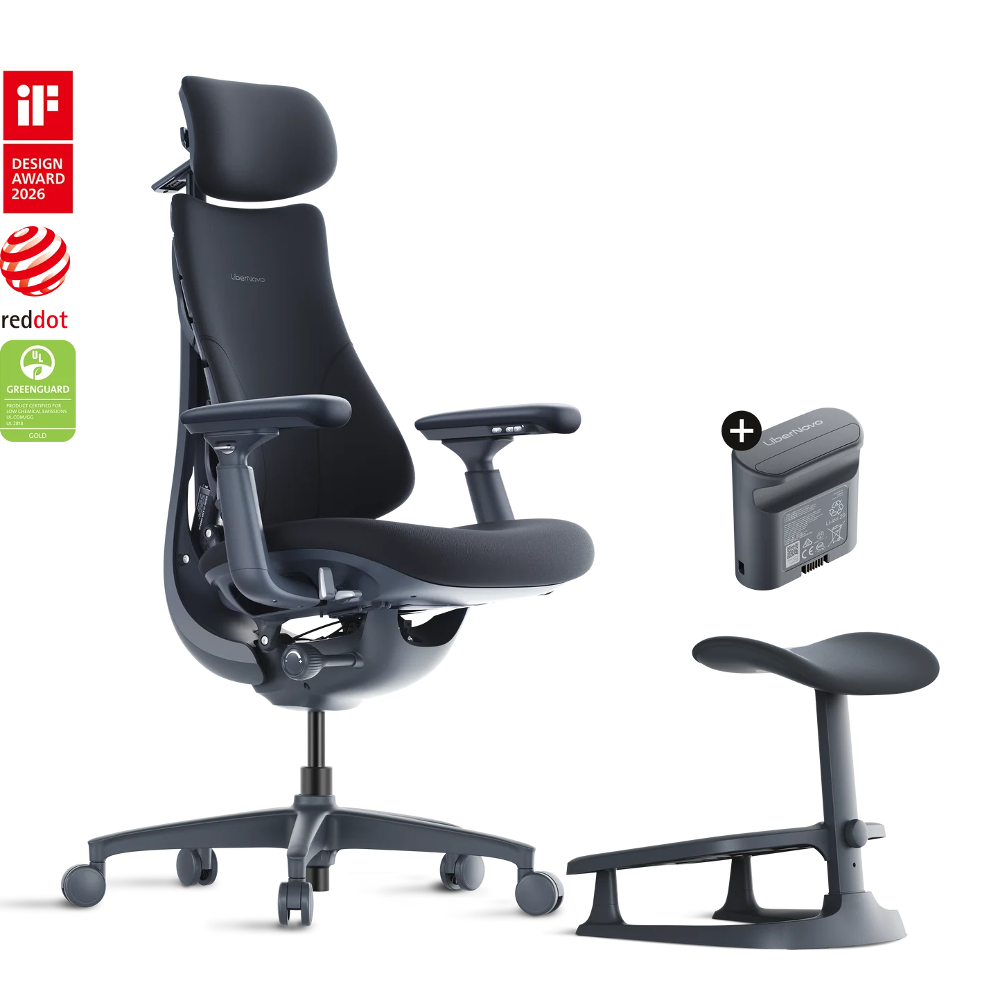 Pro Bundle Libernovo Omni Midnight Black 48cm Chair1
