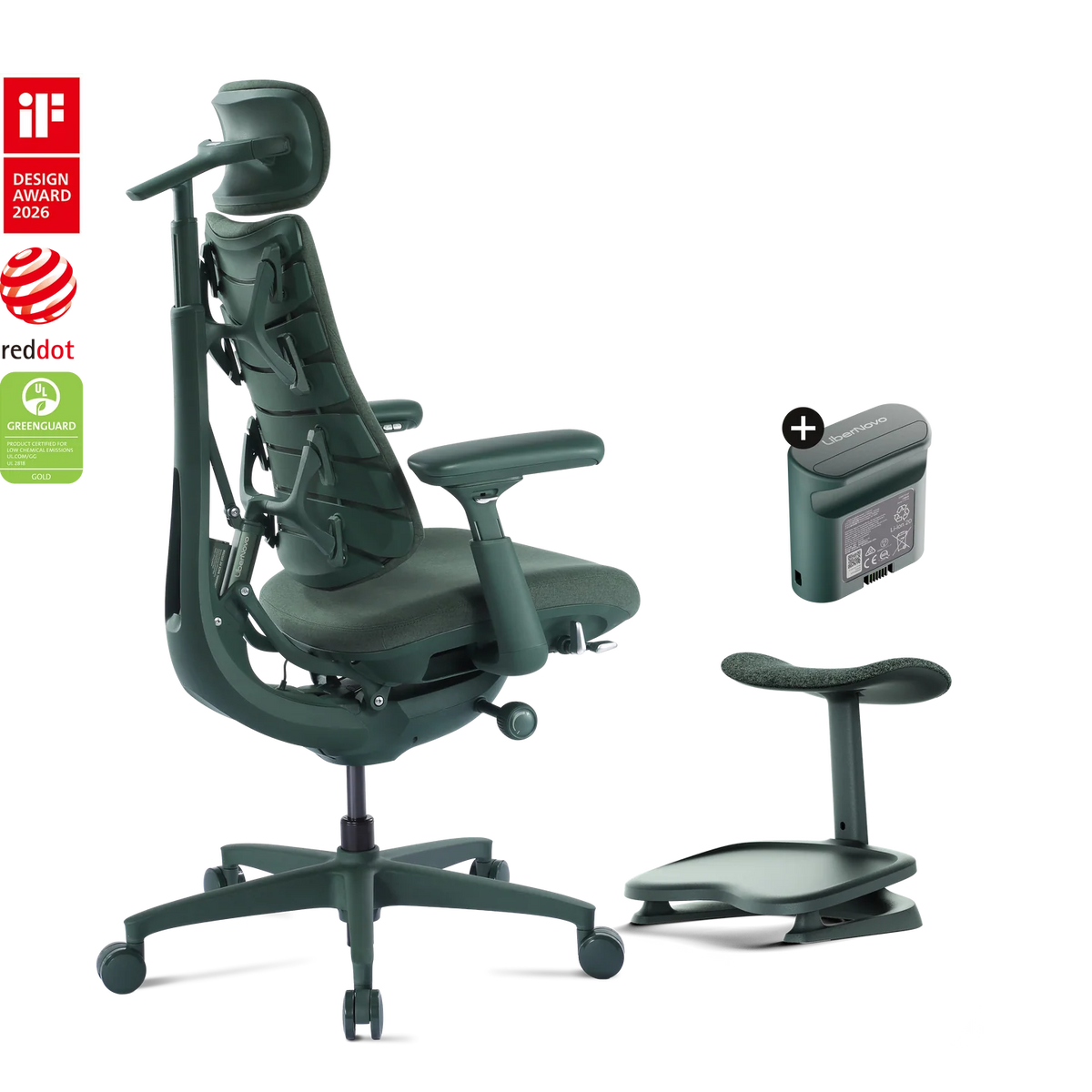Pro Bundle Libernovo Omni Moss Green 48cm Chair3