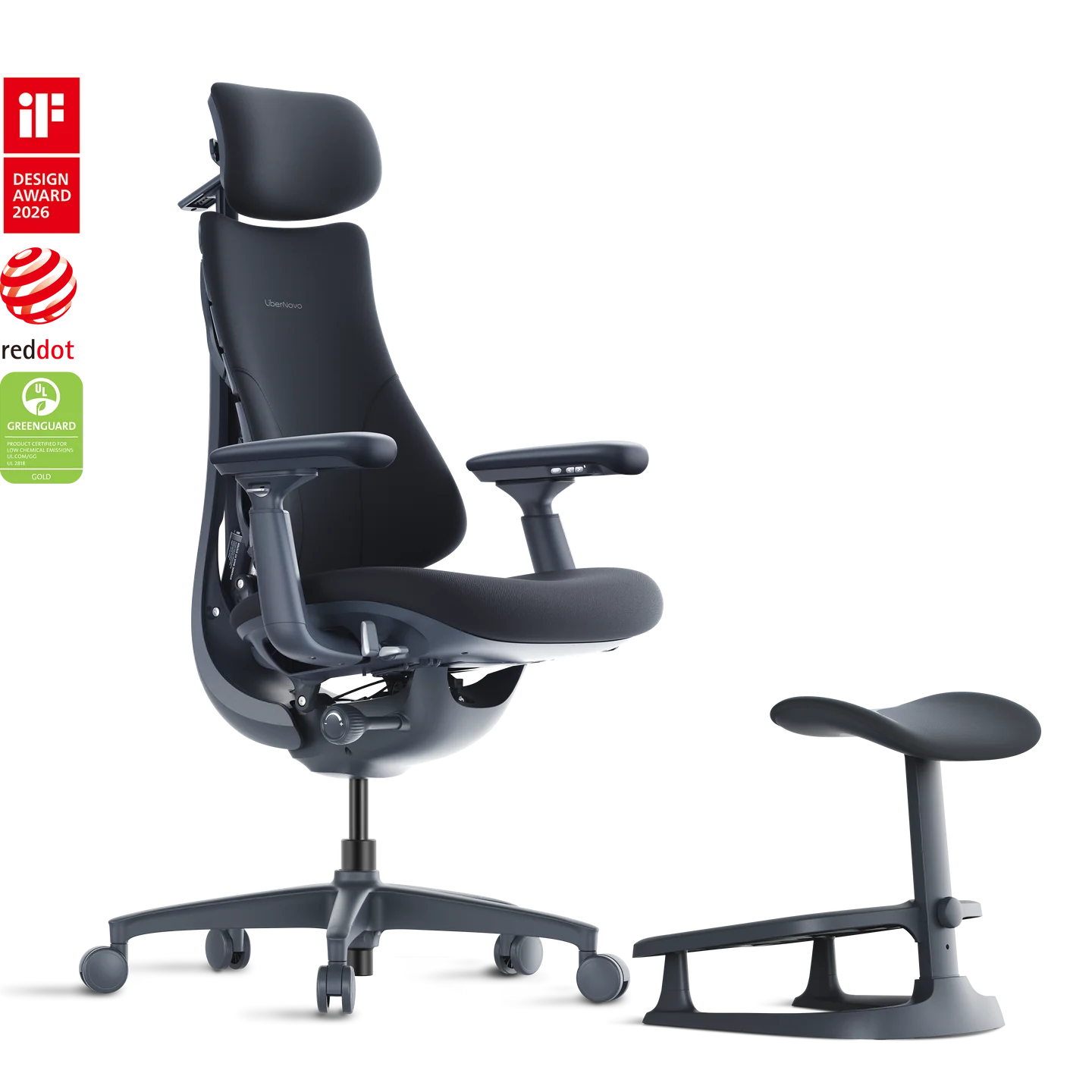 Standard Bundle Libernovo Omni Midnight Black 48cm Chair1