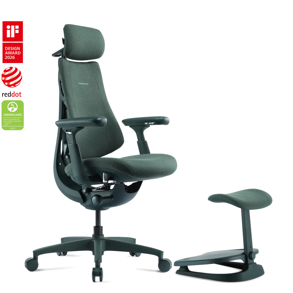 Standard Bundle Libernovo Omni Moss Green 45cm Chair1
